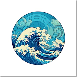 Blue Waves Posters and Art